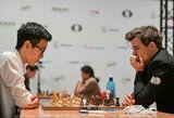 Jauniausias čempionas istorijoje: 17-metis uzbekas pakeliui link aukso įveikė M.Carlseną ir J.Nepomniaščij