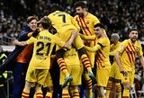 4 įvarčius pelniusi „Barcelonos“ komanda „El Clasico“ mūšyje sutriuškino „Real“