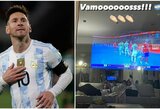 Transliaciją iš Kauno stebėjęs L.Messi pasiuntė žinutę Argentinos rinktinei