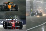 Šlapioje Las Vegaso GP kvalifikacijoje – svarbi Norriso pergalė ir paskutinė Hamiltono vieta