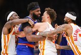 Muštynėmis pažymėtose rungtynėse – rekordinė „Knicks“ pergalė ir žingsnis į pusfinalį