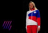 Kontroversiška rusų apranga Tokijo olimpiadai: šalies simboliai uždrausti, bet ant drabužių – vėliavos spalvos