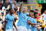 E.Haalando užfiksuotas rekordas paženklintas „Man City" triuškinama pergale prieš „Wolves"