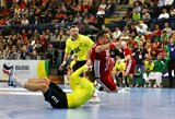 Labai prastai rungtynes pradėję Lietuvos rankininkai neprilygo grupės favoritams