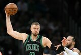 „Jis negalėjo prakvėpuoti“: treneris paaiškino, kodėl Porzingis nerungtyniavo antroje mačo su „Knicks“ dalyje