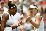 Diskvalifikuotą S.Halep užstojo ne visi: S.Williams daug ką nustebino savo žinute