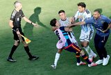 Po finalinio švilpuko argentiniečiai sukėlė susistumdymą su ispanais: Leandro Paredes buvo nubaustas raudona kortele