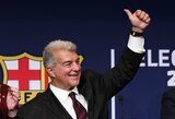 Laportos pažadas po pergalės „Barcelona“ prezidento rinkimuose: atviros durys Messi, planuojama statula, o fanų laukia geriausi gyvenimo metai