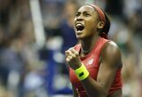 „Neverkiantį“ tėtį pravirkdžiusi 19-metė C.Gauff pirmą kartą karjeroje triumfavo „Didžiojo kirčio“ turnyre