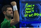 „ATP Finals“ turnyre – N.Djokovičiaus pergalė prieš S.Tsitsipą ir A.Rubliovo taikos šauksmas