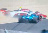 Paskutinėse „IndyCar“ sezono lenktynėse D.Malūkas buvo išstumtas iš trasos