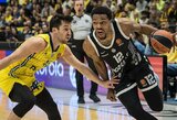 Paskutinę sekundę „Partizan“ krito prieš „Maccabi“ po Clarko metimo
