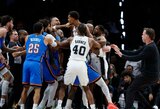 „Thunder“ atsirevanšavo „Spurs“ – Wembanyama pataikė vos vieną metimą