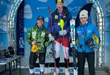 Rapolas Lapienis kalnų slidinėjimo varžybose Austrijoje lipo ant podiumo
