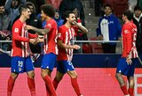 Ispanijoje – „Atletico“ komandos pergalė prieš „Alaves“ futbolininkus 