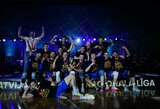 Lietuviškame tinklinio spektaklyje triumfavęs „Amber Volley“ klubas tapo Latvijos-Lietuvos lygos čempionu