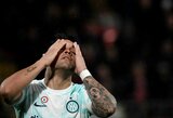 Rungtynių pabaigoje antrą įvartį praleidęs „Inter“ nesugebėjo įveikti „Monza“