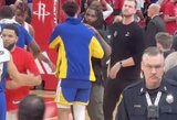 „Tai gana apgailėtina“: K.Thompsonas sureagavo į „Rockets“ žaidėjo T.Easono bandymą „patrolinti“ „Warriors“