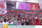 Didžiosios Britanijos valdžią suerzino J.Kloppo pareiškimai po to, kai „Liverpool“ fanai nušvilpė šalies himną