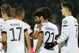 Vokietijos rinktinė pasaulio futbolo čempionato atranką užbaigė užtikrinta pergale
