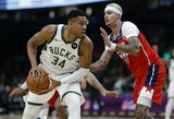 20 dvitaškių iš 23 pataikęs G.Antetokounmpo vedė „Bucks“ į pergalę