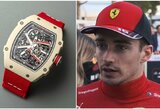 Ch.Leclercas apiplėštas: iš „Formulės 1“ lyderio pavogtas 300 tūkst. eurų vertės laikrodis