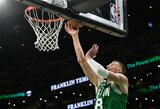 Galingai žaidęs latvis prisidėjo prie „Celtics“ pergalės