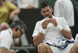 Djokovičius atskleidė, kas jį išgelbėjo po neįtikėtinai pralaimėto seto: „Gydytojas man davė stebuklingų tablečių“