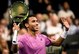 12-a pergalė iš eilės: F.Auger-Aliassime nesustabdė net ir pirmoji pasaulio raketė