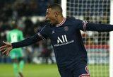 Dublį pelnęs K.Mbappe pakartojo Z.Ibrahimovičiaus įvarčių rekordą