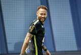 Neymaras pasirodė bendrose Brazilijos rinktinės treniruotėse, aiškėja, kada jis galėtų pasirodyti Pasaulio taurėje