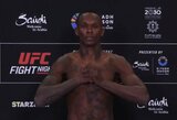 „UFC Fight Night 250“ svėrimai: I.Adesanya sėkmingai pasiekė svorį pirmai ne titulinei kovai per beveik šešerius metus