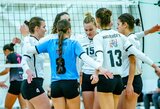 Penkių setų mūšį laimėjusios „Kauno-VDU“ tinklininkės išlieka Baltijos lygos viršūnėje