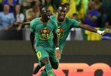 S.Mane pelnė du įvarčius, o Senegalas netikėtai įveikė Braziliją