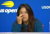 Raducanu atskleidė tiesą apie trenerio atleidimą po sensacingos pergalės „US Open“: „Buvau tampoma į visas puses“