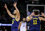 „Warriors“ puolimas nepaliko šansų „Timberwolves“ ekipai