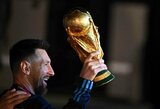 Savo svajonę išpildęs L.Messi pagerbė D.Maradoną: „Diego mus padrąsino iš dangaus“