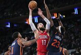 Dvigubas J.Valančiūno dublis ir „Pelicans“ nesustabdė „Knicks“ pergalių serijos