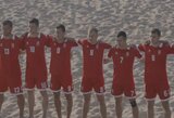 Lietuvos paplūdimio futbolo rinktinė pasirodymą Portugalijoje baigė pergalingai