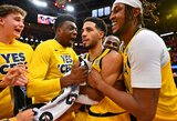 20 taškų deficitą panaikinusi „Pacers“ pergalę prieš „Cavaliers“ šventė po tolimo Haliburtono tritaškio paskutinėmis sekundėmis