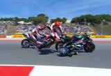 F.Bagnaia laimėjo Portugalijos GP lenktynes, M.Marquezas „nunešė“ M.Oliveirą ir gavo baudą