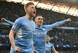 Įspūdingas Čempionų lygos pusfinalis: 7 įvarčių fiesta baigėsi „Man City“ minimalia pergale prieš „Real“