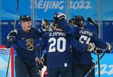 Suomijos rinktinė užtikrintai pradėjo Pekino olimpiados ledo ritulio turnyrą