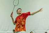 Domas Pakšys badmintono turnyre Švedijoje įveikė du varžovus