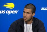 Alcarazas grįžta į kortą: ispanas gins „US Open“ čempiono titulą