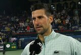 JAV atsisakė padaryti išimtį N.Djokovičiui – serbas priverstas trauktis iš ATP 1000 turnyro