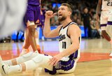 Sugrįžęs D.Sabonis atliko trigubą dublį ir susidūrė su grubia varžovo pražanga