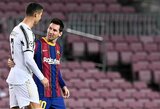 Cristiano Ronaldo pripažino sulaukęs pasiūlymo žaisti Argentinoje ir kalbėjo apie simpatiją Lioneliui Messi