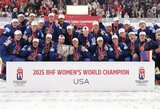 Čempionės nukarūnuotos: JAV rinktinė po pratęsimo palaužė kanadietes ir 11-ą kartą pasaulio čempionate iškovojo aukso medalius