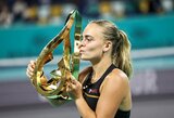 Stebuklas Abu Dabyje: antro šimtuko žaidėja finale nugalėjo rusę